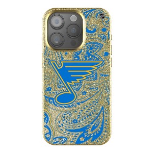 NHL Western Conference Teams Paisley Gold Bling Cell Phone Case for Apple iPhone - 1 of 4