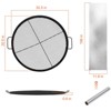 Fire Pit Cooking Grill Grate, X-Marks Fire Pit Grill Cooking Grate, Portable Camping Cookware with Handle - 2 of 4