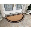 A1HC Natural Coir & Rubber Half Round Entrance Door Mat 36" x 72",Heavy Duty Thick Durable Doormats - 4 of 4