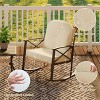 TROPOW 3 PCS Patio Rocking Chairs Outdoor Rattan Bistro Set, Patio Sets , Outdoor Furniture Set Wicker 2Rocking Chairs & 1Table ,Beige & Black - 2 of 4