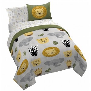 Saturday Park Safari Friends 100% Organic Cotton Bed Set - 1 of 4