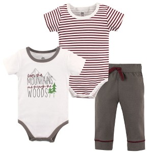 Yoga Sprout Baby Boy Cotton Layette Set, Mountains - 1 of 1