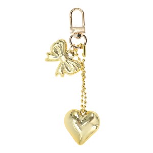 Unique Bargains Fashion Heart Bow Handbag Charms Keychains 1 Pc - 1 of 4