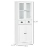 NicBex 61.25 Inch Tall Kitchen Pantry Storage Cabinet with 4 Doors and 2 Drawers for Dining Room,Bathroom,Kitchen,White - 3 of 4