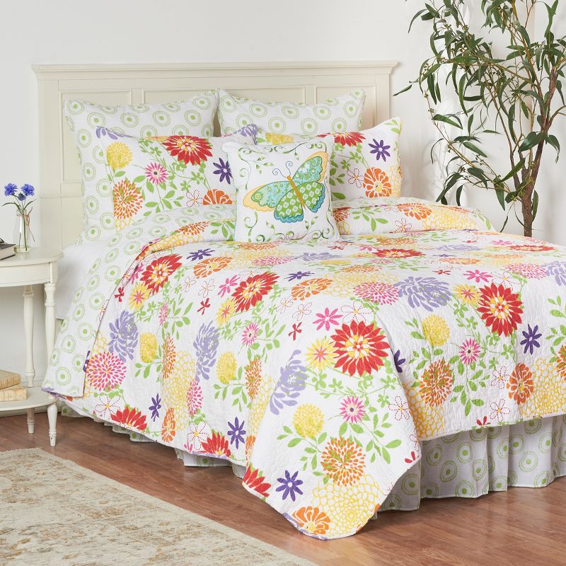 C&F Home Lilly Cotton Quilt Set  - Reversible and Machine Washable, 1 of 10