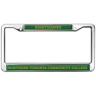 Northern Virginia Community College Mascot Full Size Standard License Plate Metal Frame