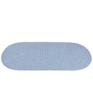 Collections Etc Sunsplash Braided Two-Tone Accent Rug - 1 of 3