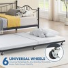 Garvee Twin Daybed with Trundle Bed,Metal Twin Day Bed Twin Size with Steel Slat Support, Sofa Bed for Living Room and Guest Room - 4 of 4