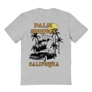 Rerun Island Men's Palm Springs 1 Short Sleeve Graphic Cotton T-Shirt - 1 of 2