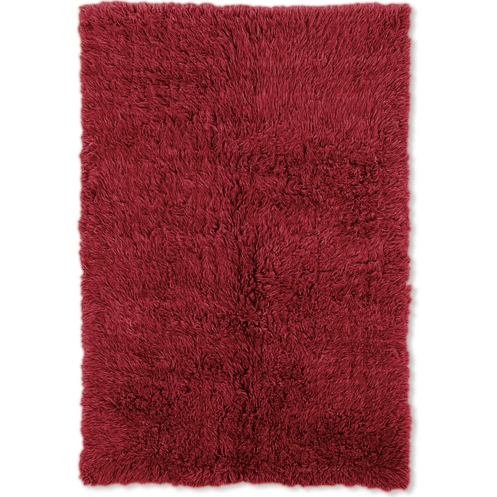 6'x9' Flokati Rug Red - Linon