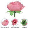 Unique Bargains Mini Silk Fabric Plastic Durable Reusable Artificial Flowers 50 Pcs - 3 of 4