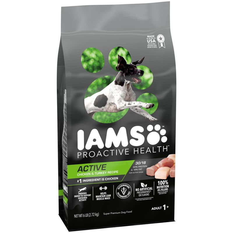IAMS ProActive Health Active with Chicken and Turkey Dry Dog Food - 6lbs, 4 of 9