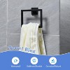 Itopfox 5-Piece Bathroom Hardware Set with Towel Bar, Towel Ring, Toilet Paper Holder & Hooks, SUS304 Stainless Steel, Wall Mounted - 3 of 4