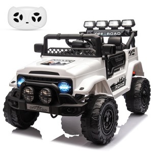 12V Ride On Truck Car, Kids Electric Vehicle with Parent Remote Control, Battery Powered Ride On Toy Truck with Spring Suspension - 1 of 4