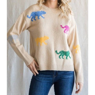 Women's Westfield Animal Print Sweater - Jodifl