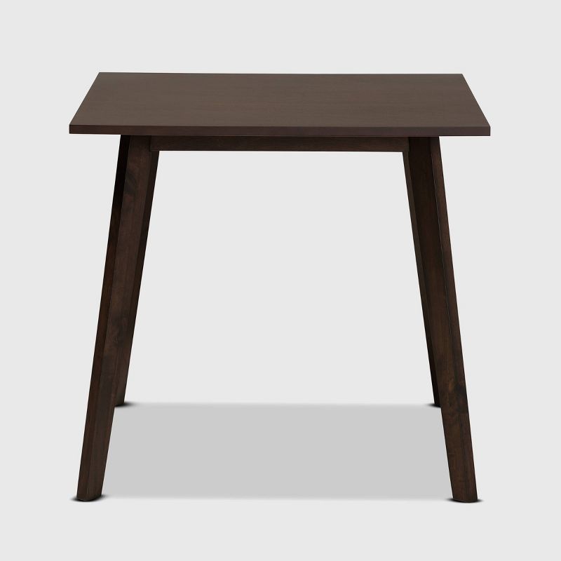 Britte Square Wood Dining Table Dark Brown - Baxton Studio, 3 of 11