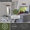 VAXCEL Carrington 3 Light Black and Solid Wood Walnut Finish Slat Farmhouse Bathroom Vanity Fixture - 2 of 4