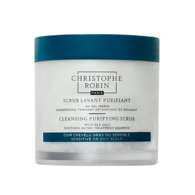 Christophe Robin Cleansing Purifying Scrub with Sea Salt | Scalp Scrub | Detoxifying Hair Treatment - (8.4 oz)