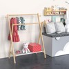 Kids Clothing Rack, Small Clothes Rack for Toddler Pets, Kids Dress Up Rack with Storage Shelf & Double Rods, Foldable Kids Clothes Rack(Regular Size) - 2 of 4