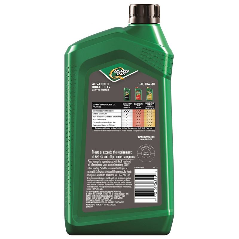 Quaker State 10W40 Engine Oil, 3 of 4