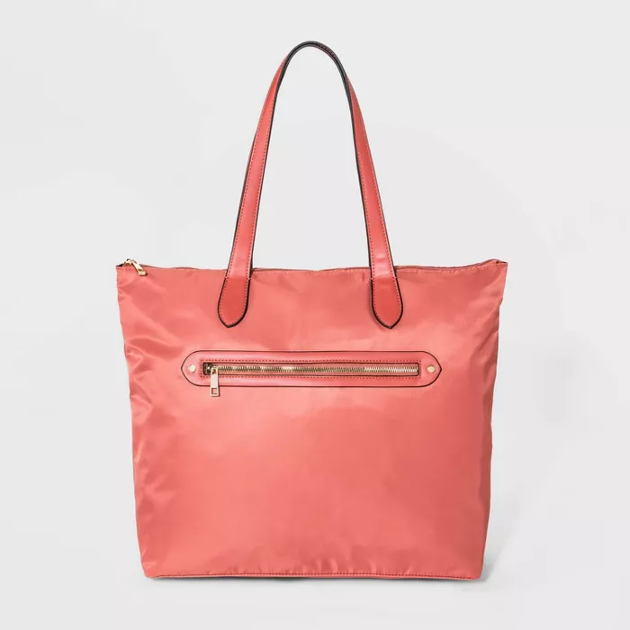 Zip Closure Tote Handbag - A New Day