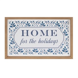 Framed Home for the Holidays Sign 15.5"L - 1 of 2