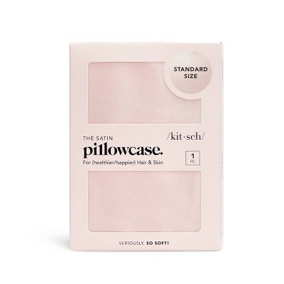 Blush Satin Standard/Queen Pillowcase for Kids