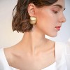 Brushed Gold Stud Collection - Versatile Button & Ball Earrings for a Timeless Vintage Look - 4 of 4