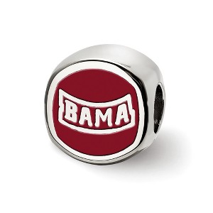 Black Bow Jewelry Sterling Silver Alabama Crimson Tide NCAA Bead Charm - 1 of 4