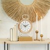 13"x8" Metal Compass Clock Brown - Olivia & May: Silent, Arabic Numerals, Indoor Use - 2 of 4