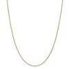 Black Bow Jewelry 1mm, 14k Yellow Gold Solid Cable Chain Necklace - image 3 of 4