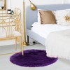 PiccoCasa Office Home Bedroom Faux Sheepskin Puffy Plush Area Soft Warm Floor Mat 1 Pc - 2 of 4