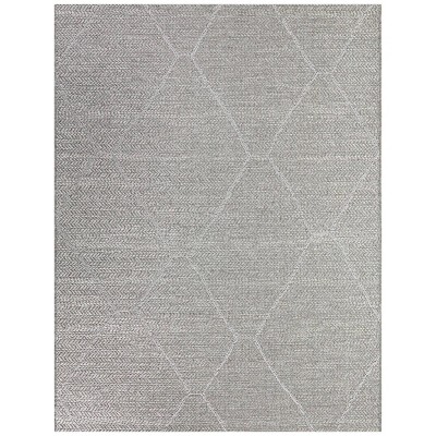 5' x 7' Diamond Ikat Outdoor Rug Black - Threshold™