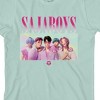 KPop Demon Hunters Saja Boys Group Youth Light Green Crew Neck Short Sleeve T-shirt - 2 of 2