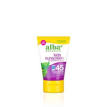 Alba Botanica Very Emollient Kids Sunscreen Lotion - SPF 45 - 4oz