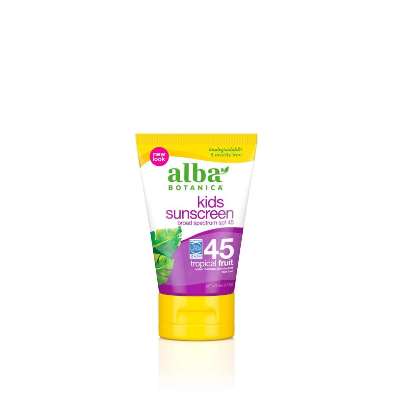 Alba Botanica Very Emollient Kids Sunscreen Lotion - SPF 45 - 4oz, 1 of 6