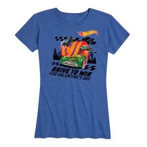 Women's - Hot Wheels - Valentine's Drive to Win Short Sleeve Graphic T-Shirt - 1 of 4