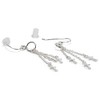 Dicksons Triple Cross Dangle Charm Women's One Size Silver Plated Everyday Hook Earrings on Presentation Card - 2 of 4