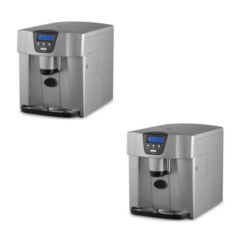 Nutrichef Picem75 Home Office 2 In 1 Countertop Compact Portable Electric Ice Cube Maker And Water Dispenser Machine With Scoop 2 Pack Target