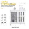 Contemporary Storage Cabinet, Cupboard Buffet Credenza with 2 Doors for Multifunction in Kitchen, Hallway, Living Room - 4 of 4