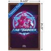 Trends International Marvel Thor: Love and Thunder - Vaporwave Framed Wall Poster Prints - 3 of 4