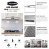 Cosmo COS-KS6U30 30 in. Haven Collection 500 CFM Ducted Under Cabinet Range Hood, Touch Controls, LED Lights, Stainless Steel - 3 of 4