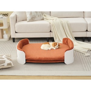 Lyngins Oval Elevated Indoor Pet Bed for Dogs & Cats,Comfy L-Size Dog Sofa Bed with Removable Mattress,Cat Bed - 1 of 4