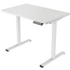 INFURNIC Desks Standing Desk Whole Piece Adjustable Height Workstation Sit Stand up Desk for Home Office, White, 31.5"*19.69"*28.74" - 2 of 4