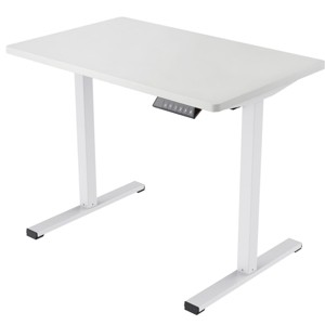 FURNIinspire Desks Adjustable Height Standing Desk Sit Stand Up Workstation Whole Piece for Home Office, White, 31.5"*19.69"*28.74" - 1 of 4