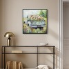 Art Remedy Vintage Trucks and Flowers Chic Farmhouse Wall Art Framed - 2 of 4
