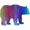 Adult Design By Humans Rainbow Watercolor Artistic Bear By Maryedenoa Racerback Tank Top - 2 of 2