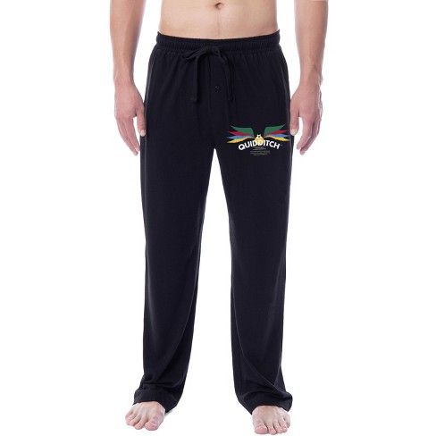 Harry Potter Mens' Hogwarts Quidditch Wizarding World Sleep Pajama Pants  (l) Black : Target