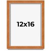 PosterPalooza | Classic Brown Picture Frame - UV Acrylic, Foam Board Backing, Hanging Hardware - 2 of 4