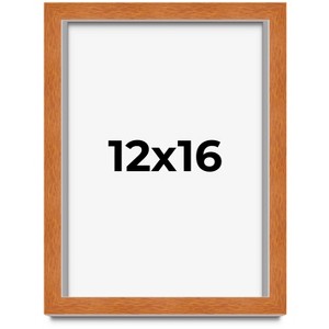 PosterPalooza | Modernist Brown Picture Frame - UV Acrylic, Foam Board Backing, Hanging Hardware - 1 of 4